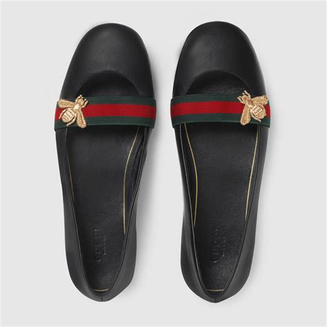 gucci leather flats for women.